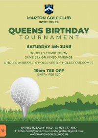 Queens Birthday Tournament