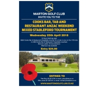 Cooks Bar & Restaurant – Anzac Tournament